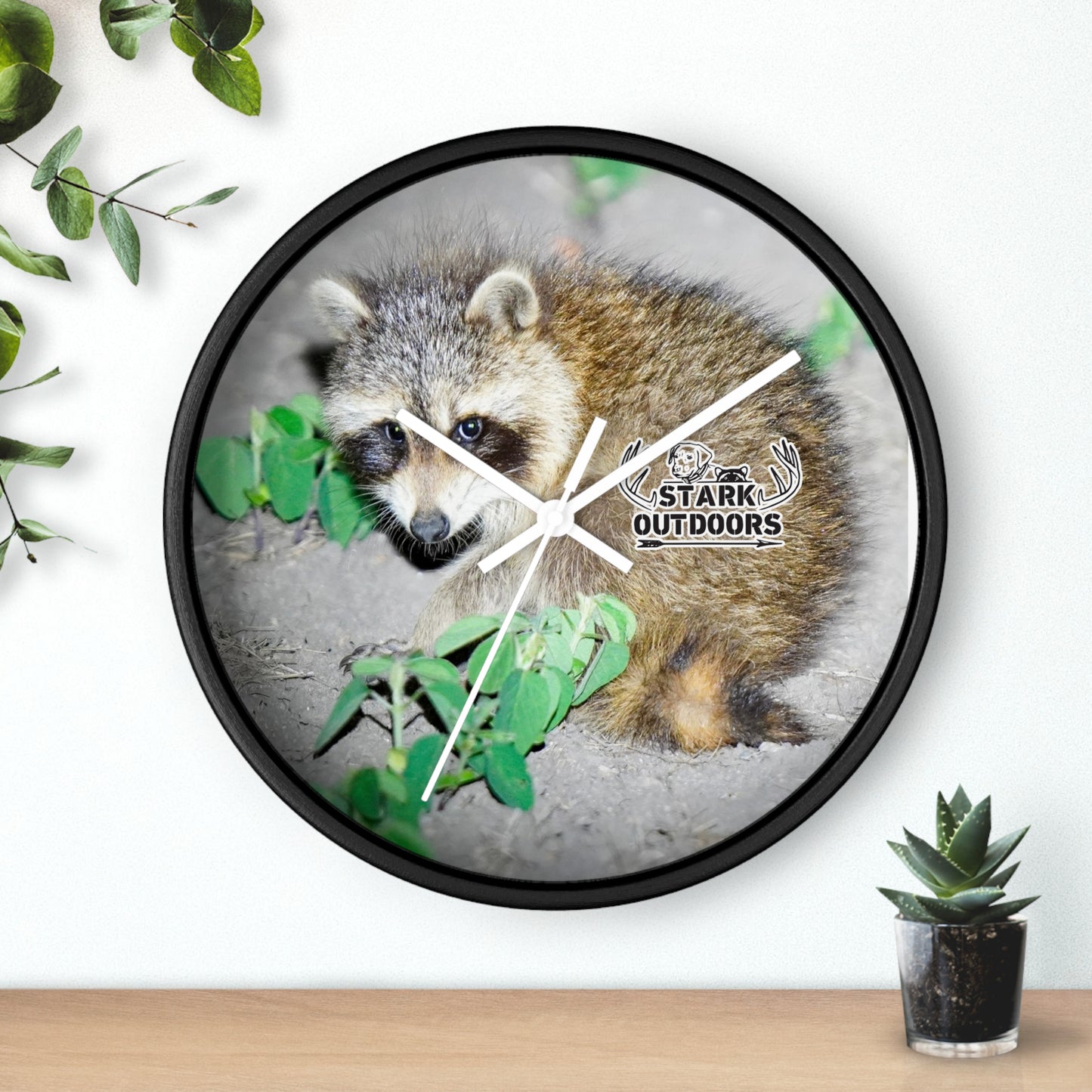 Stark Outdoors Raccoon Wall Clock