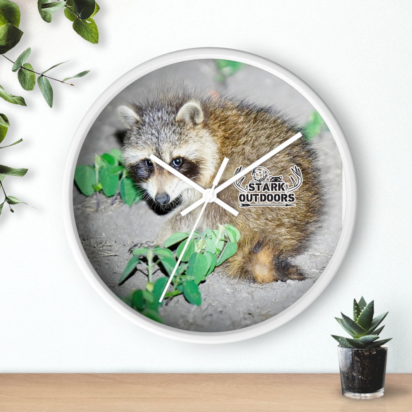 Stark Outdoors Raccoon Wall Clock