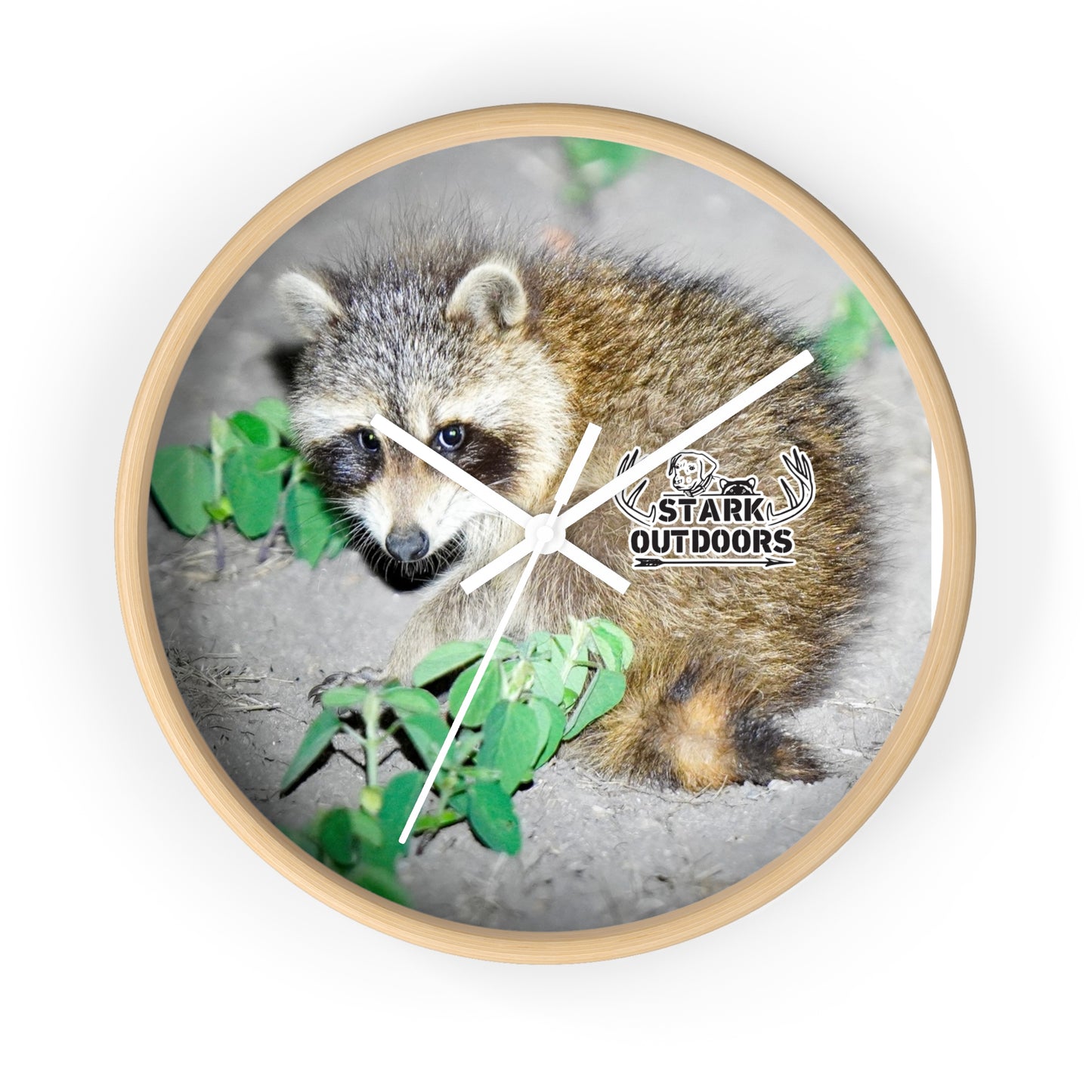 Stark Outdoors Raccoon Wall Clock